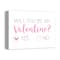Be My Valentine Choice 11" x 14" Canvas Wall Art
